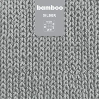 myBoshi Wolle Bamboo silber - Packungsgrösse: 1 Stück - Länge: 125 m - Material: Wolle - Bambus - Detailfarbe: Silber - Nadelstärke: 4 mm - Waschbar bei: 40 °C