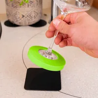 Silwy Magnetic condom for stemmed glasses LIME incl. pad