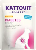 Kattovit Nassfutter Diabetes Huhn, 85 g - Tierbedürfnis: Gewichtskontrolle - Lebensphase: Adult (1-7 Jahre) - Produkttyp: Alleinfutter - Packungsgrösse: 85 g - Fleischsorte: Huhn - Tierart: Katze