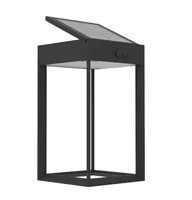 EGLO Leuchten Wandleuchte SUZZARA Solar, 6W, Sensor, Schwarz - Dimmbar: nicht dimmbar - Lichtfarbe: Neutralweiss - Zusätzliche Ausstattung: Keine - Farbtemperatur Kelvin: 4000 K - Leuchtenfarbe: Schwarz - Lichtausbeute: 133.3 lm/W
