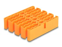 DELOCK Kabel-Organizer mit 24 Kabeleinführungen orange