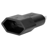 STEFFEN Reiseadapter T11 / USA, Schwarz - Anzahl Pole: 2-polig (ungeerdet) - USB Ladeanschluss (Output): 0 - Adapter Dose: Schweiz - Adapter Stecker: Vereinigte Staaten - Nachhaltigkeit: Nicht angegeben