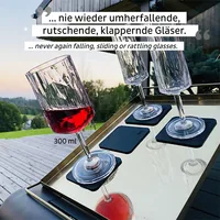 Silwy Magnet-Kunststoffgläser Wein - Produkttyp: Weinglas - Material: Kunststoff - Biologisch abbaubar: Nein - Zertifikate: Keine Zertifizierung - Set: Ja - Zusammenklappbar: Nein