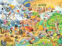 Ravensburger Puzzle Die 4 Jahreszeiten - Motiv: Alltägliches - Altersempfehlung ab: 6 Jahren - Tiefe: 23 cm - Breite: 34 cm - Effekte: Keine - Eigenschaften: Keine Eigenschaft
