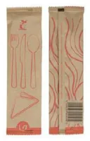 Verive Einweg-Besteckset 4-tlg. 100 Stück Braun - Produkttyp: Einweg-Besteckset - Materialtyp: Holz - Material: Holz - Detailfarbe: Braun - Verpackungseinheit: 100 Stück