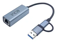 Inca IUTP-01TX interface hub USB 3.2 Gen 1 (3.1 Gen 1) Type-A + Type-C Blue