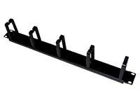 Alantec PK009 cable organizer Wall Cable holder Black 1 pc(s)