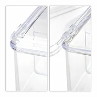 relaxdays Teebeutel-Box Transparent - Detailfarbe: Transparent - Anzahl Fächer: 6 × - Teeform: Teebeutel - Material: Kunststoff
