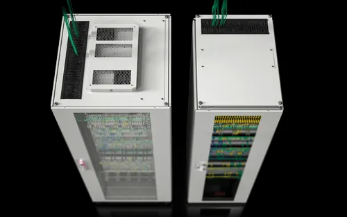 Rittal TX CableNet,Sichttür,Seitenwände,19""-Profilschienen