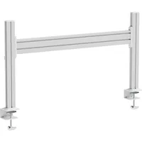 InLine Slatwall Tischhalterung - Aluminium Panel 1 m - inkl. 2 Stützen 0,43 m