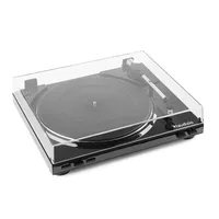 Audizio Plattenspieler RP310 Schwarz - Detailfarbe: Schwarz - Plattenspieler Antriebsart: Riemenantrieb - Platte Geschwindigkeit: 45 U/min - 33? U/min - Tonabnehmer: Dabei - Tonarm: Gerade - Anwender: HiFi