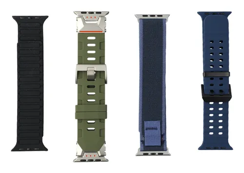 4smarts Watchband 4er Set Alpha für Apple Watches (42 - 49 mm) - Farbe: Mehrfarbig