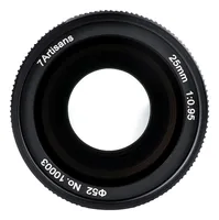 7Artisans Festbrennweite 25mm F/0.95 – Canon EF-M - Objektivtyp: Weitwinkel - Widerstandsfähigkeit: Keine Angabe - Filterdurchmesser: 52 mm - Brennweite Max.: 25 mm - Anzahl Gruppen: 9 - Anzahl Linsen: 11