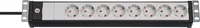 Premium-Line Steckdosenleiste 8-fach, 19 Format