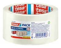 tesa Klebeband tesapack Solid & Strong 50 mm x 66 m, Transparent - Breite: 50 mm - Länge: 66 m - Art: Klebeband - Klebehaftung: Extra stark - Detailfarbe: Transparent