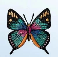 Mono-Quick Aufbügelbild Schmetterling Glitzer 1 Stück - Breite: 4.5 cm - Länge: 4.8 cm - Motiv: Schmetterling - Anzahl Stück: 1 Stück