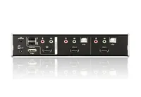 Aten KVM Switch CS1792 - Konsolen Ports: USB 2.0 - 3.5 mm Mikrofoneingang - HDMI Typ A - 3.5 mm Kopfhöreranschluss - Computer Ports: 3.5 mm Kopfhöreranschluss - 3.5 mm Mikrofoneingang - USB 2.0 - HDMI Typ A - KVM-Art: Lokal - Anzahl Geräte: 2 - Montage: D