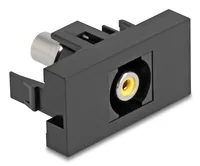 DeLOCK Easy 45 socket-outlet RCA Black, Yellow