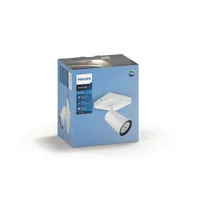 Philips Aufbauspot Paisley, GU10, 5.5 W, Weiss - Leuchten Kategorie: Aufbauleuchte - Betriebsart: Netzbetrieb - Lampensockel: GU10 - Farbtemperatur Kelvin: Je nach Leuchtmittel - Gesamtleistung: 10 W - Farbwiedergabeindex CRI: 0