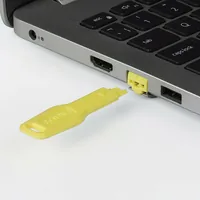LINDY RJ45 Port Blocker -  key -  yellow