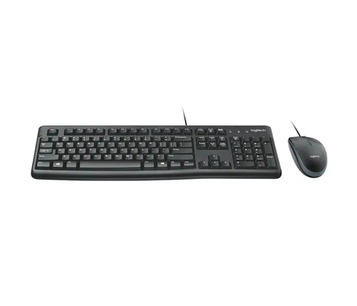 LOGITECH MK120 corded Desktop -  black -  USB -  CH
