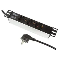 Logilink Steckdosenleiste 10"" 3fach ohne AnAus Schalter
