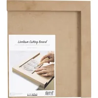 Creativ Company Stempel Zubehör Schneidebrett 25 x 30 cm - Motiv: Ohne Motiv - Detailfarbe: Braun