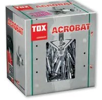 Tox-Dübel Hohlraumdübel  Acrobat M8 x 68 mm, SW13, 25 Stück - Bohrdurchmesser: 12 mm - Länge: 68 mm - Verpackungseinheit: 25 Stück - Für Material: Baumwolle - Set: Nein