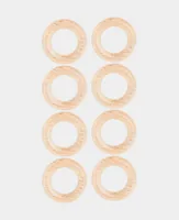 lalana Holzring Hölzerner Ring 3.5 cm, 8 Stück - Material: Holz - Produkttyp: Holzring