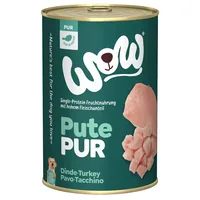 WOW Nassfutter Pur Truthahn Single Protein, 400 g - Tierbedürfnis: Kein besonderes Bedürfnis - Geschmacksrichtung: Geflügel - Zertifikate: Keine Zertifizierung - Fleischsorte: Truthahn - Futtereigenschaft: Getreidefrei - Ohne künstliche Zusätze - Single P