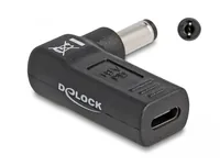 Delock Adapter USB-C zu 5.5 x 2.1 mm 90° gewinkelt - Zubehörtyp: Adapter