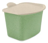 Koziol Recyclingeimer Bibo 3 l, Leaf Green - Fassungsvermögen: 3 l - Höhe: 16 cm - Anzahl Behälter: 1 - Detailfarbe: Grün - Form: Eckig - Material: Biozirkulärer Kunststoff