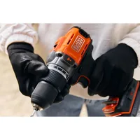 BlackDecker Akku-Schlagbohrschr. 18V 2x2Ah, Kof BCD383D2XK