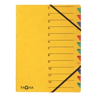 PAGNA Fächermappe EASY A4 24131-05 gelb 12 Fächer