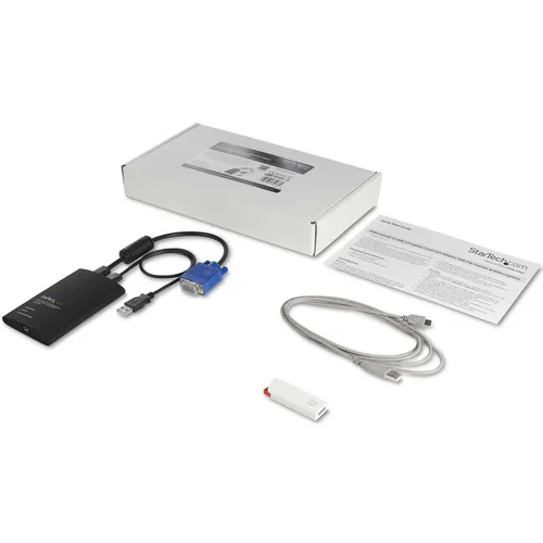StarTech KVM Console to Laptop USB 2.0 Portable Crash Cart Adapter with File Transfer & Video Capture - Portable KVM Console