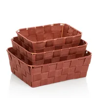 Kela Bad-Utensilienhalter Alvaro 3-teilig, Terracotta - Befestigung: Keine - Detailfarbe: Terracotta - Wandmontage: Nein - Utensilienhalter Typ: Bad Utensilienhalter - Detailmaterial: Polypropylen (PP) - Grundmaterial: Kunststoff