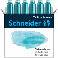 SCHNEIDER Tintenpatronen 166134 bermuda blue 6 Stk.