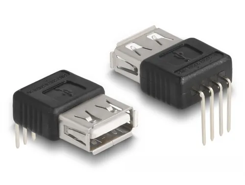 DELOCK Adapter USB 2.0 Typ-A Buchse > 4 Pin 90 gewinkelt