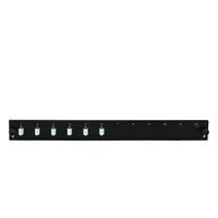 EFB Bestckte 12 Port Frontblende mit 6 x LC Duplex Kupplung OS2 vertikal, schwarz