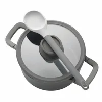 BergHOFF Kochtopf Leo Stone+ 24 cm - Material: Aluminium - Topfart: Kochtopf - Kompatible Kochfelder: Backofen - Glaskeramik - Gas - Halogen - Induktion - Elektro - Antihaftbeschichtung: Ja - Detailfarbe: Schwarz - Spülmaschinenfest: Nein