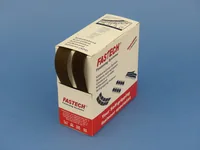 FASTECH Klettband-Box Dunkelbraun - Produkttyp: Klettband - Ausstattung Kabelmanagement: Standard-Klettband zum Nähen - Detailfarbe: Dunkelbraun - Breite: 20 mm - Länge: 5 m - Material: Polyamid (PA)