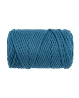 Glorex Wolle Makramee Cord gewebt 70 m x 3 mm, 250g, Türkis - Packungsgrösse: 1 Stück - Länge: 70 m - Material: Wolle - Detailfarbe: Türkis - Waschbar bei: 40 °C - Nadelstärke: 3 mm