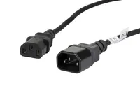 LANBERG IEC 320 C13->C14 1,8m VDE Stromkabel-Verlängerung sw