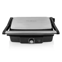 Tristar Kontaktgrill GR-2853 2000 W - Produkttyp: Kontaktgrill - Höhenverstellbar: Nein - Detailfarbe: Silber - Schwarz - Leistung: 2000 W - Temperatur einstellbar: Ja - Anzahl unterschiedliche Grillplatten: 1