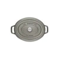 Staub La Cocotte 29cm oval Graphit-grau, Gusseisen