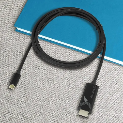 Techly USB Typ C ST auf HDMI 2.0 4K, 2m, schwarz