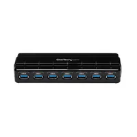 StarTech.com 7 Port USB 3.0 SuperSpeed Hub - USB 3 Hub Netzteil / Stromanschluss und Kabel