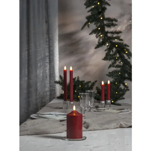 STAR TRADING LED Kerze Flamme 15cm 12.063-53 rot