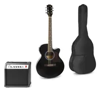 MAX Music ShowKit Acoustic-electric guitar Dreadnought 6 strings Black