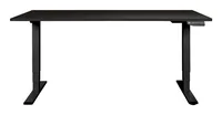 Contini Stehtisch 1.8 x 0.8 m, Schwarz - Tiefe: 80 cm - Breite: 180 cm - Material: Metall - Spanplatte - Höhe: 64.5 cm - 130 cm - Gewicht: 90 kg - Belastbarkeit: 100 kg